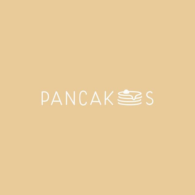 Clever Typographic Logos - Pancakes