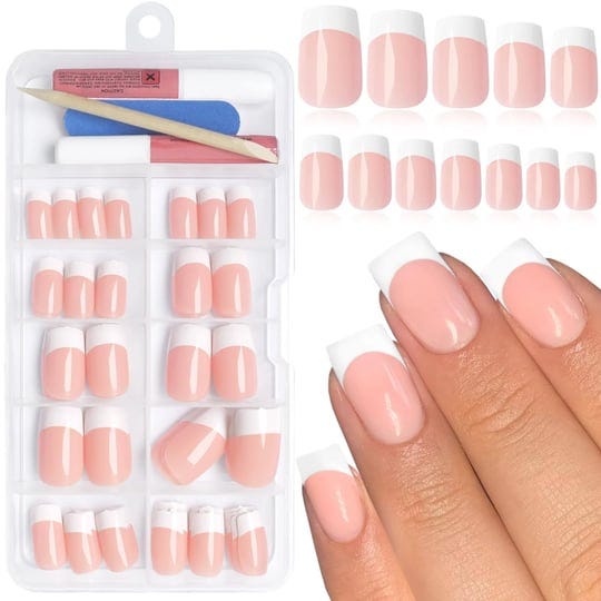 bellelfin-120pcs-white-french-tip-press-on-nails-short-square-fake-french-nails-full-cover-nude-fals-1
