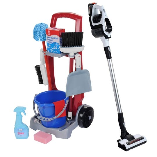 theo-klein-11-piece-kids-pretend-play-cleaning-cart-set-w-mop-broom-vacuum-1
