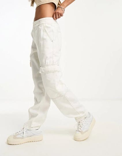 asos-design-straight-leg-cargo-pants-in-ivory-at-nordstrom-size-10-us-1