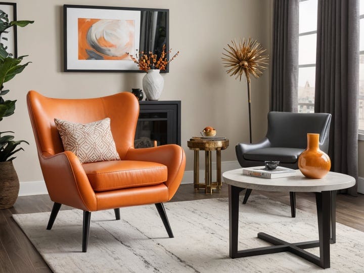 Faux-Leather-Orange-Accent-Chairs-6