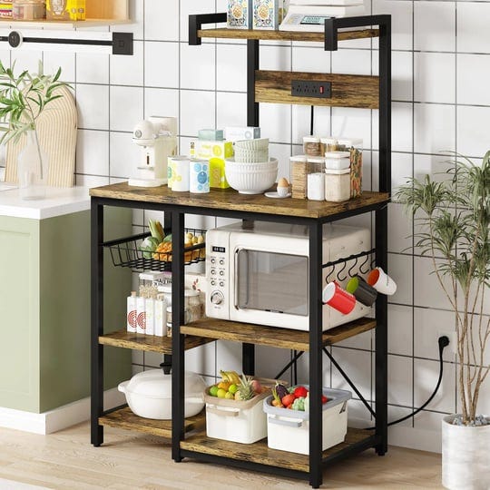 recaceik-bakers-rack-kitchen-storage-rack-with-power-outlet-microwave-stand-coffee-bar-station-with--1