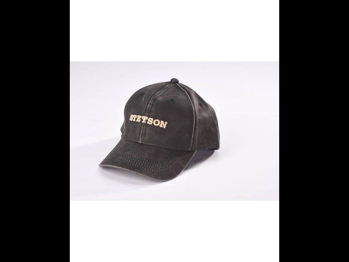 stetson-mens-oil-cloth-ball-cap-black-1