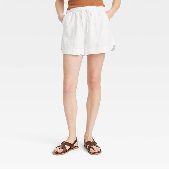 womens-high-rise-linen-pull-on-shorts-universal-thread-white-xl-1