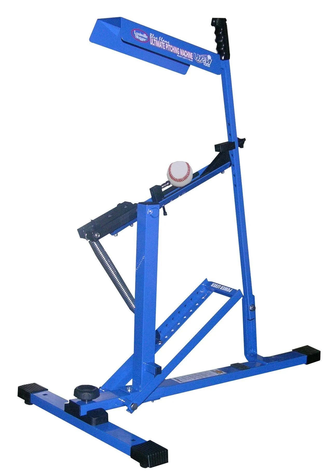 Louisville Slugger UPM 45 Blue Flame Pitching Machine for Youth Baseball and Softball Training | Image