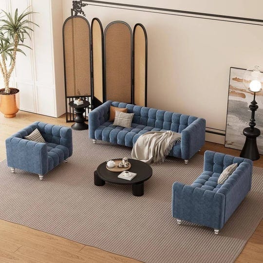 modern-tufted-blue-3-piece-polyester-living-room-set-1