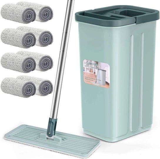 floor-mop-and-bucket-set-aifacay-flat-mop-bucket-system-flexible-mop-head-8-reusable-microfiber-pads-1