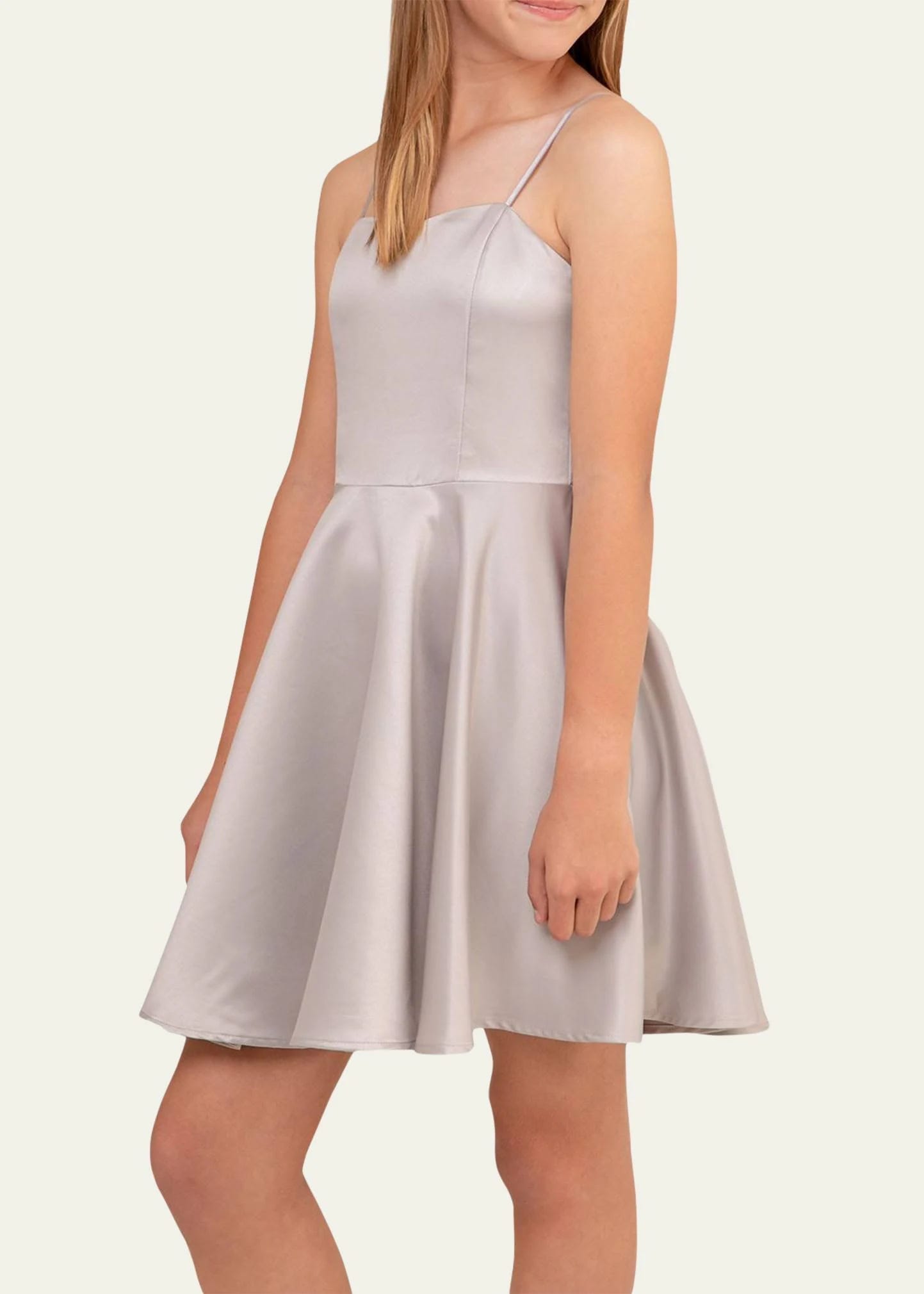 Shimmering Jacquard Party Dress for Young Teens | Image