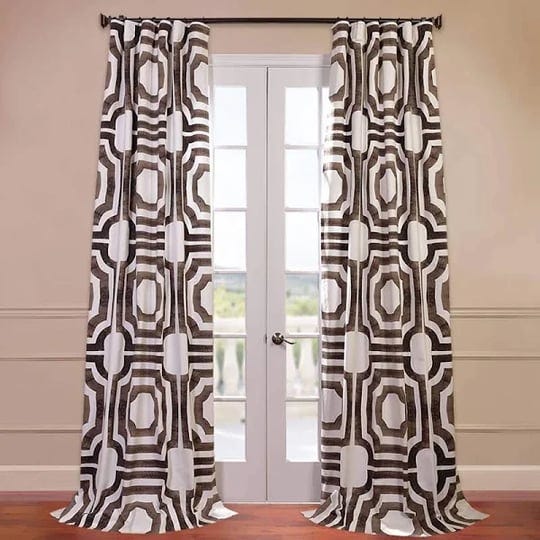 half-price-drapes-mecca-printed-cotton-single-curtain-panel-brown-1