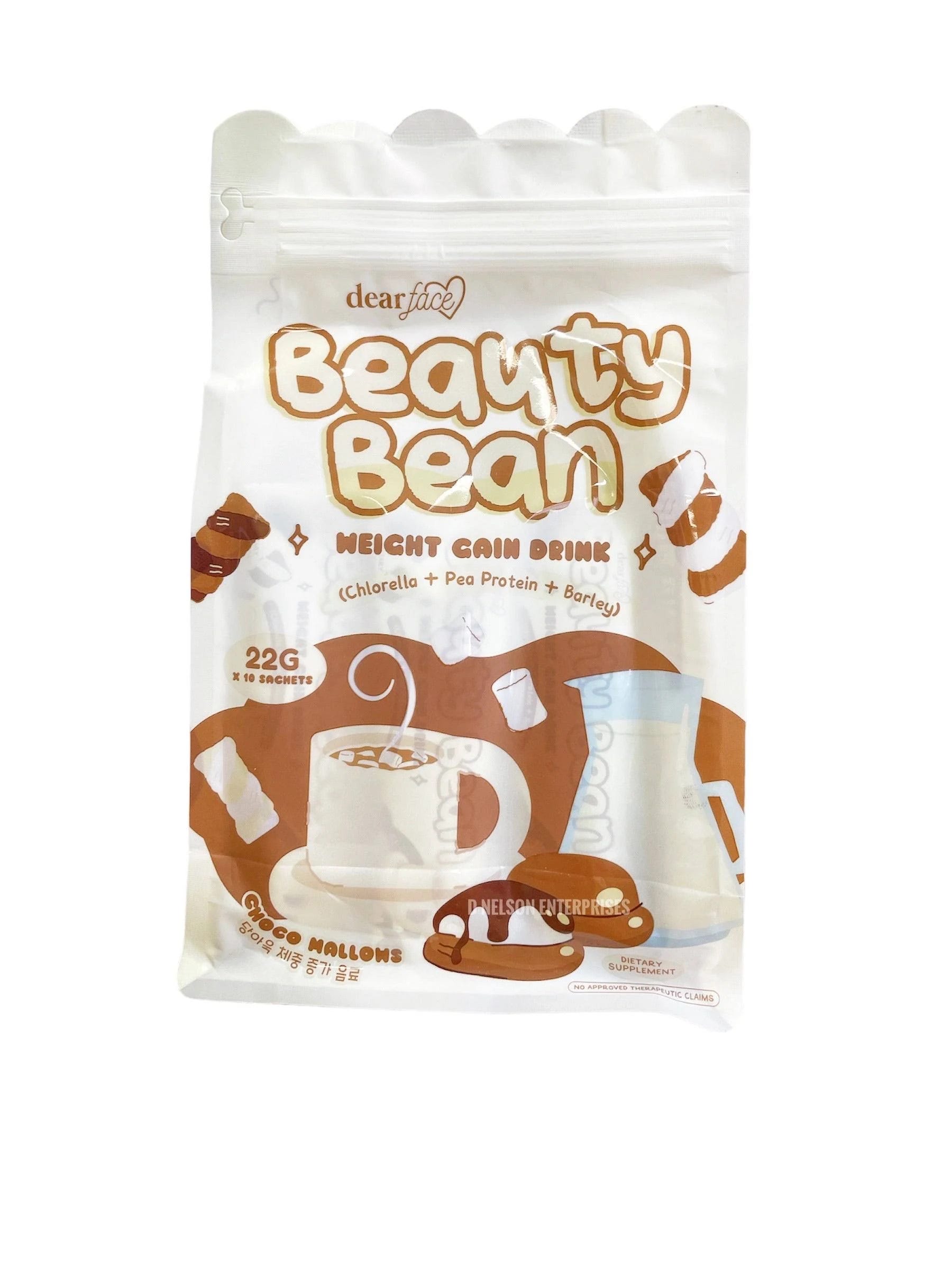 Dear Face Beauty Choco Mallows Weight Gain Drink - 10 Sachets | Image