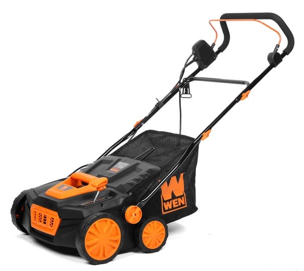wen-dt1315-15-in-13-amp-2-in-1-electric-dethatcher-and-scarifier-with-collection-bag-1