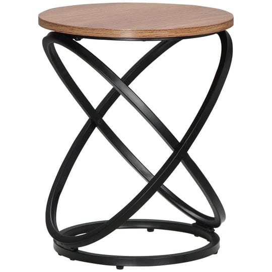 homcom-side-table-round-end-table-with-cross-ring-steel-frame-industrial-accent-table-for-living-roo-1