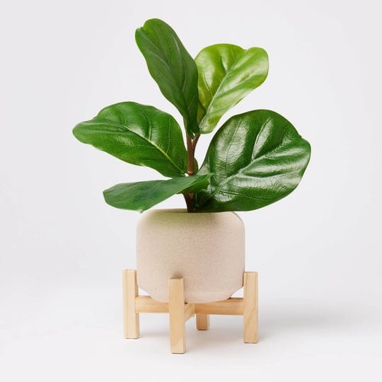 threshold-11-5-faux-fiddle-leaf-plant-with-stone-pot-wooden-stand-target-1