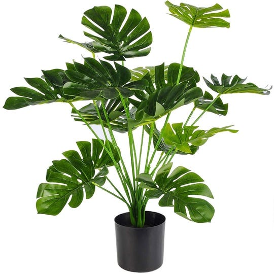 toopify-artificial-palm-tree-28-inch-fake-monstera-deliciosa-plant-in-pot-for-indoor-and-outdoor-hom-1