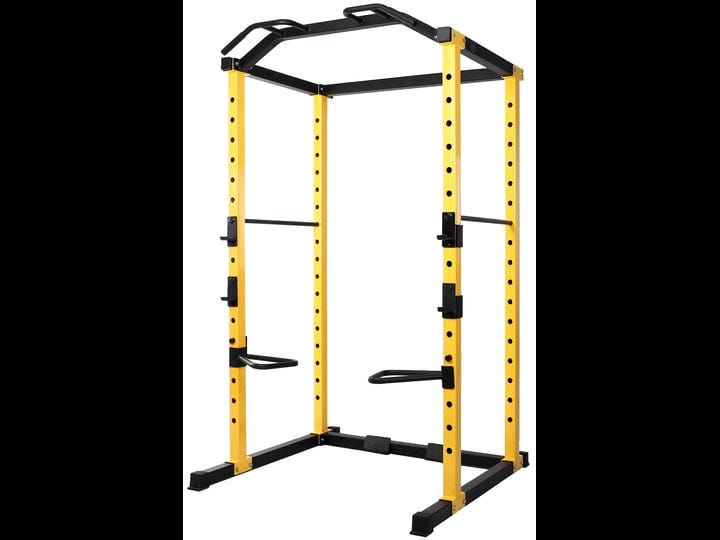 hulkfit-1000-pound-capacity-multi-function-adjustable-power-cage-with-j-hooks-and-dip-bars-power-cag-1
