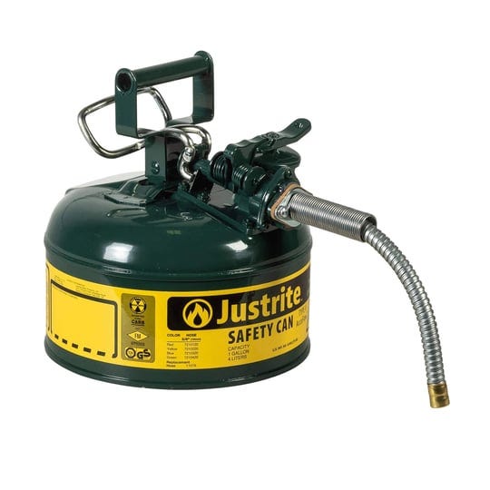 justrite-7210420-green-accuflow-type-ii-safety-can-1-gallon-1