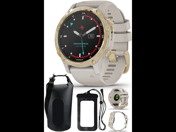 garmin-descent-mk2s-light-gold-light-sand-dive-computer-smartwatch-bundle-with-playbetter-dry-bag-se-1