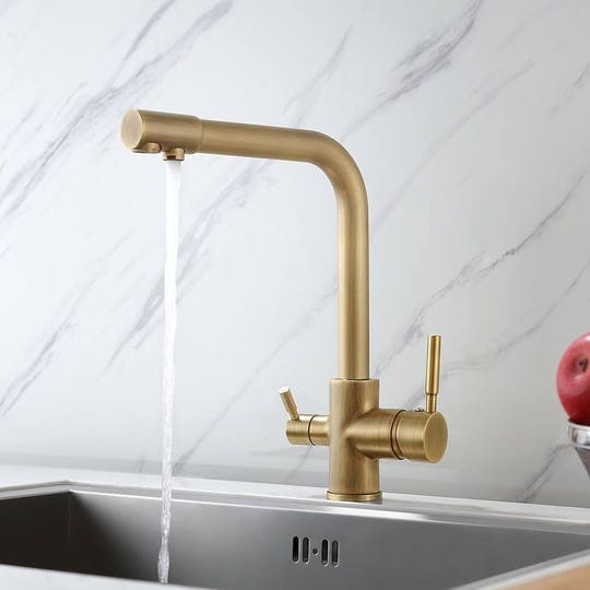 stev-antique-brass-single-hole-dual-handle-kitchen-faucet-with-water-filtering-1