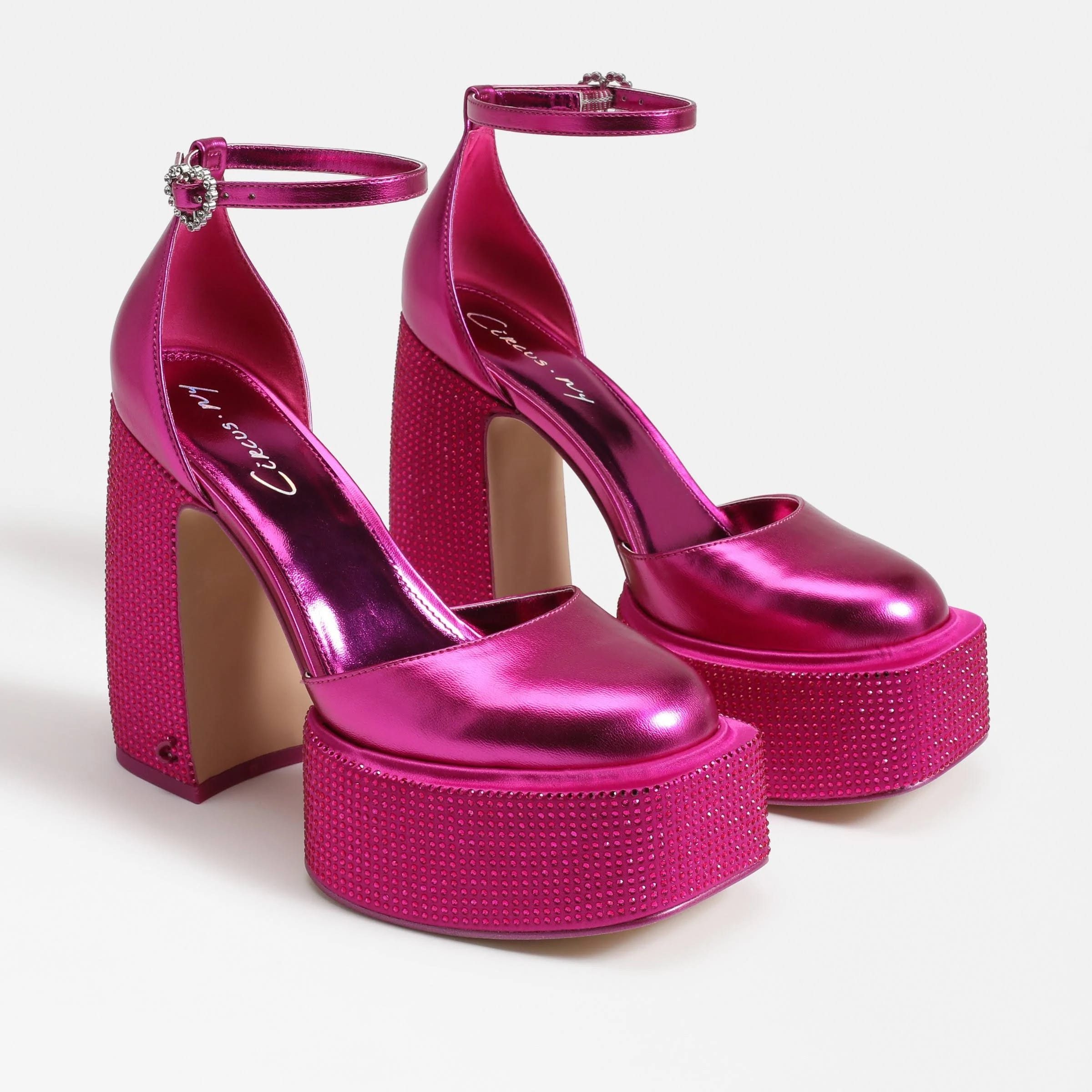Sparkling Pink Circus NY Platform Heels for Women | Image