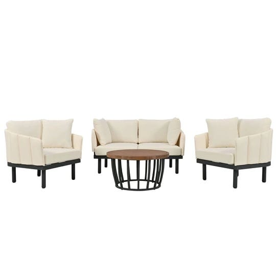 luxury-modern-4-piece-outdoor-iron-frame-conversation-set-patio-chat-set-beige-1