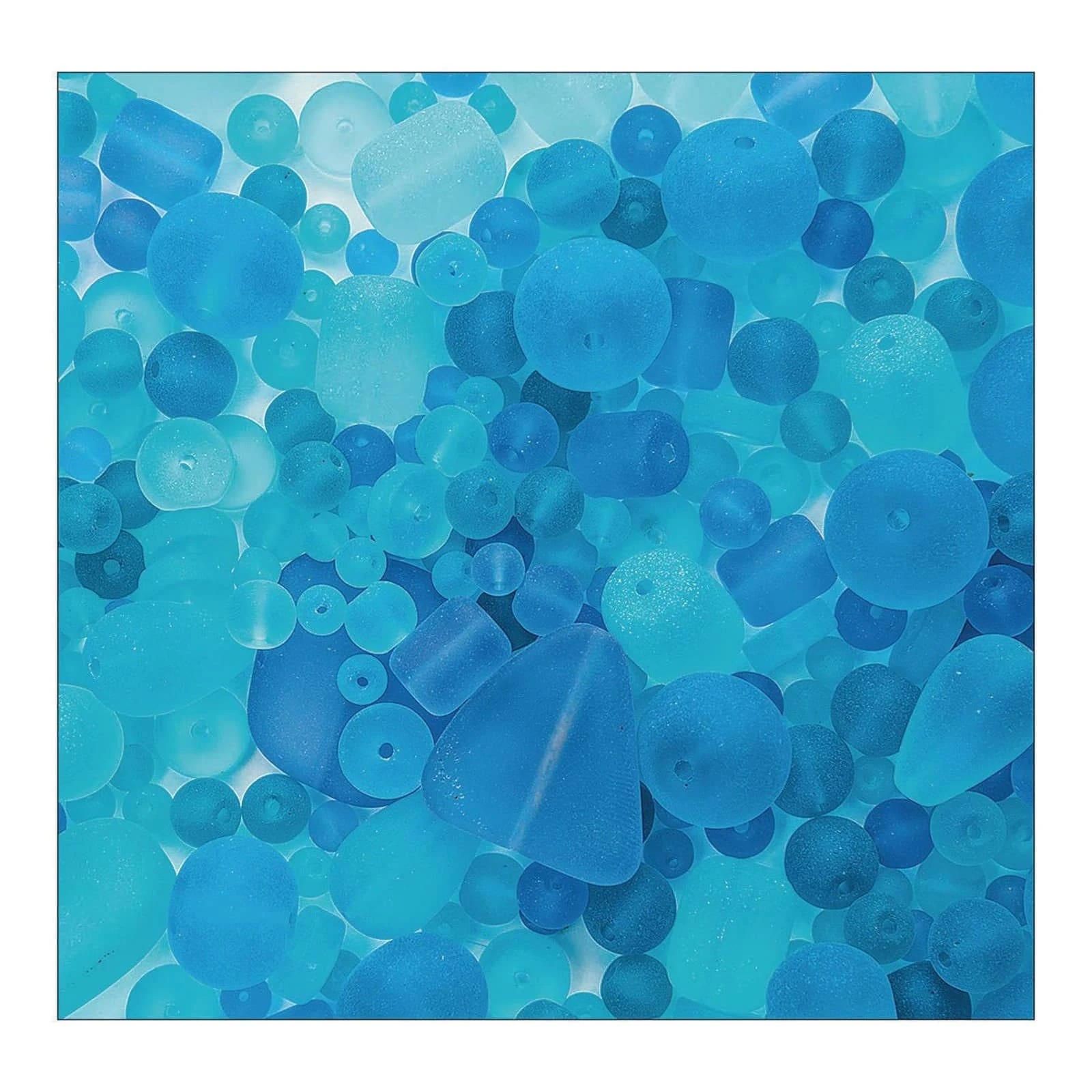 SS Worldwide Ocean Wave Sea Glass Bead Assortment | Image