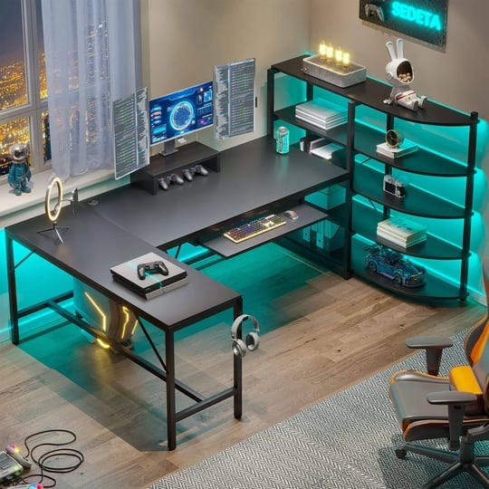 sedeta-l-shaped-computer-desk-63-desk-with-storage-shelves-keyboard-tray-monitor-stand-and-headphone-1