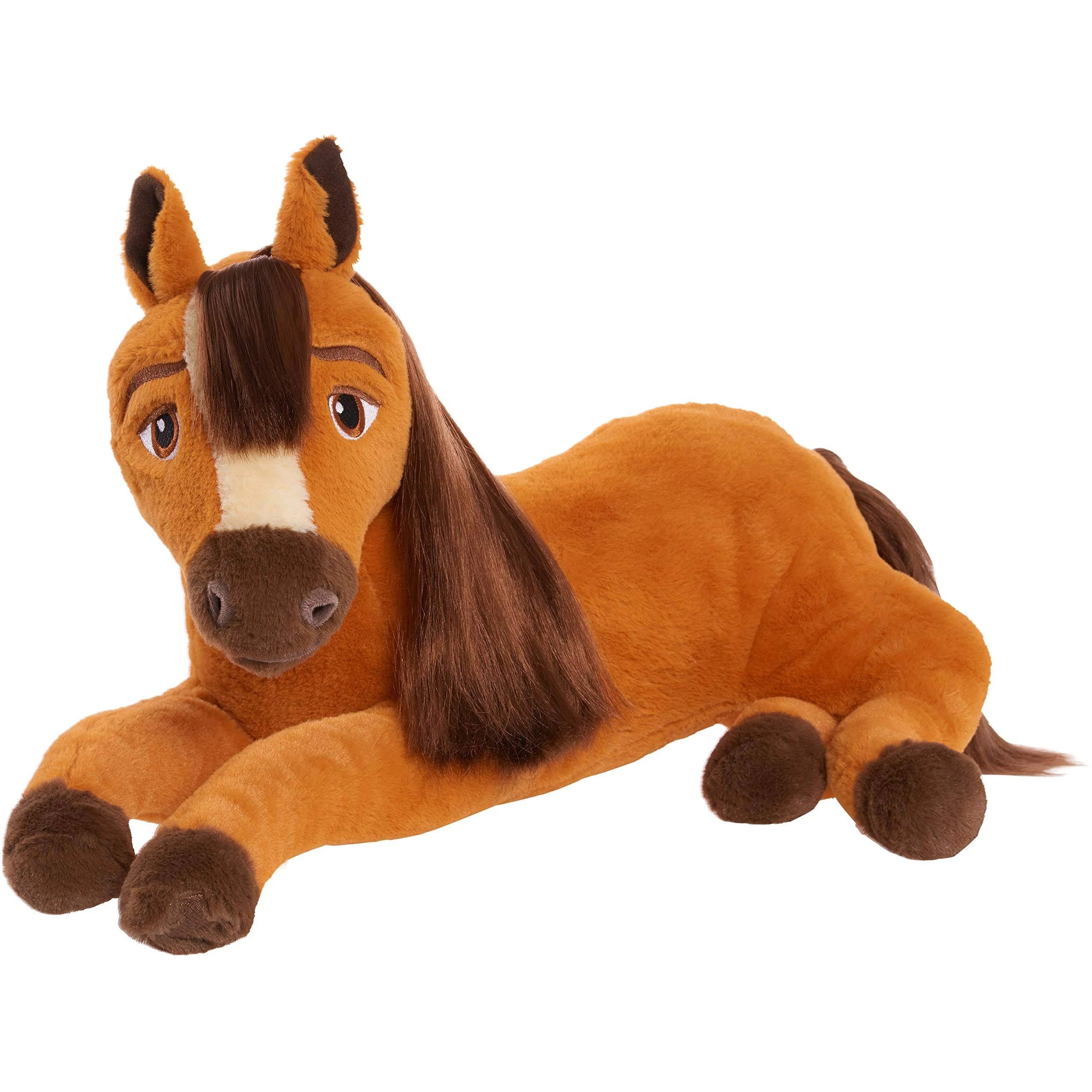 Large Cuddly Spirit Riding Free Plush Toy with Snuggly Fabrics | Image