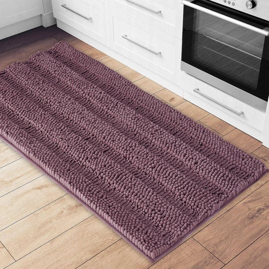 nicetown-60-x-24-greyish-purple-rug-for-dogs-dirty-feet-kitchen-runner-rug-ultra-thick-soft-chenille-1