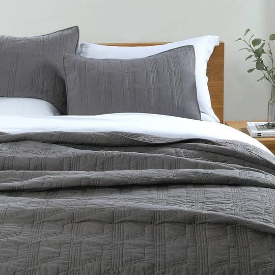 100-cotton-quilt-set-king-size-grey-pre-washed-3-piece-bedspread-cove-1