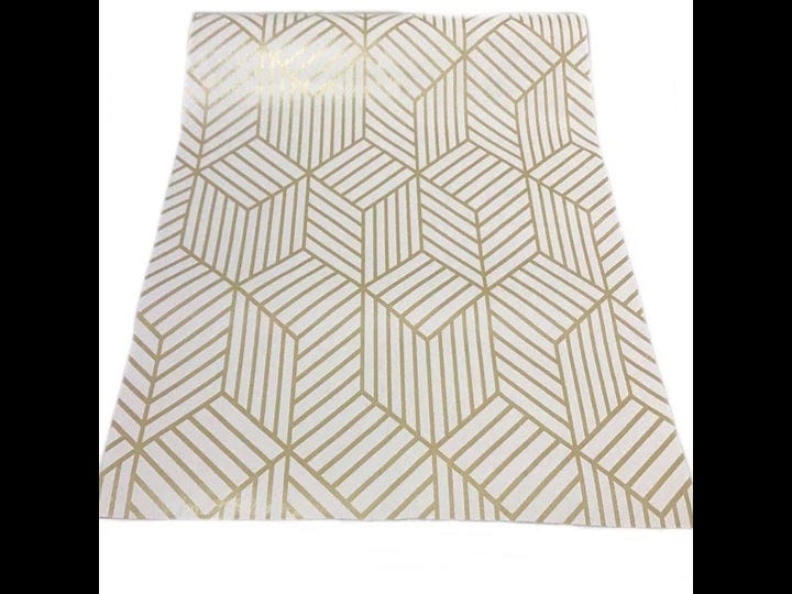 zaring-gold-and-beige-geometry-stripped-hexagon-adhesive-decorative-contact-paper-removable-shelf-dr-1