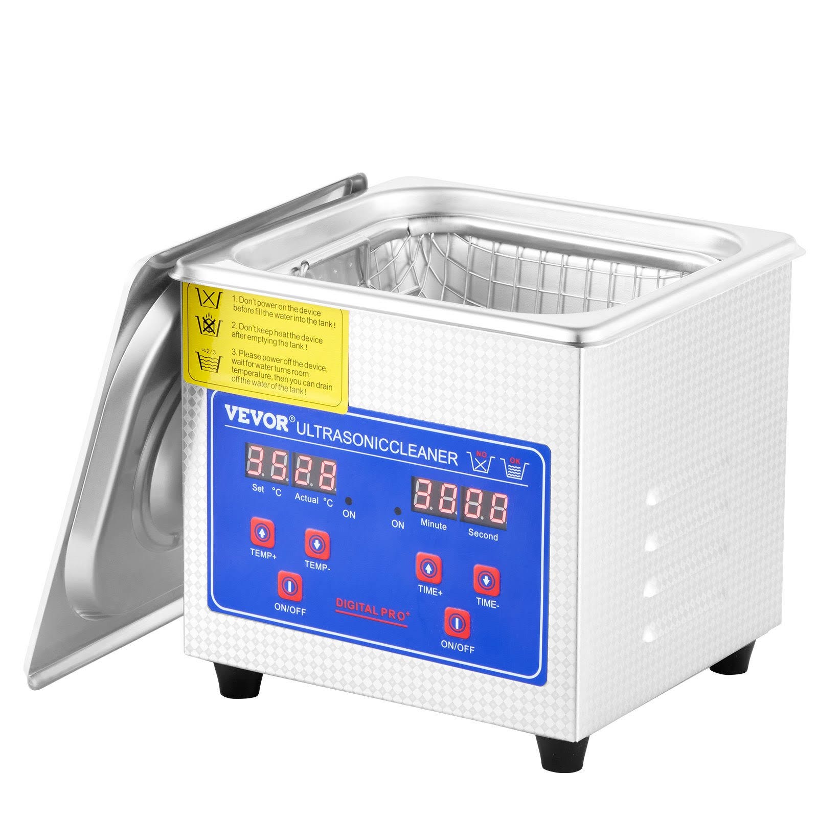 Vevor Advanced Stainless Steel Ultrasonic Cleaner for Jewelry and Glasses | Image