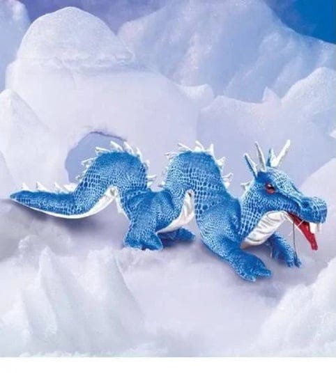 folkmanis-blue-silver-dragon-finger-puppet-plush-stuffed-toy-15-long-1
