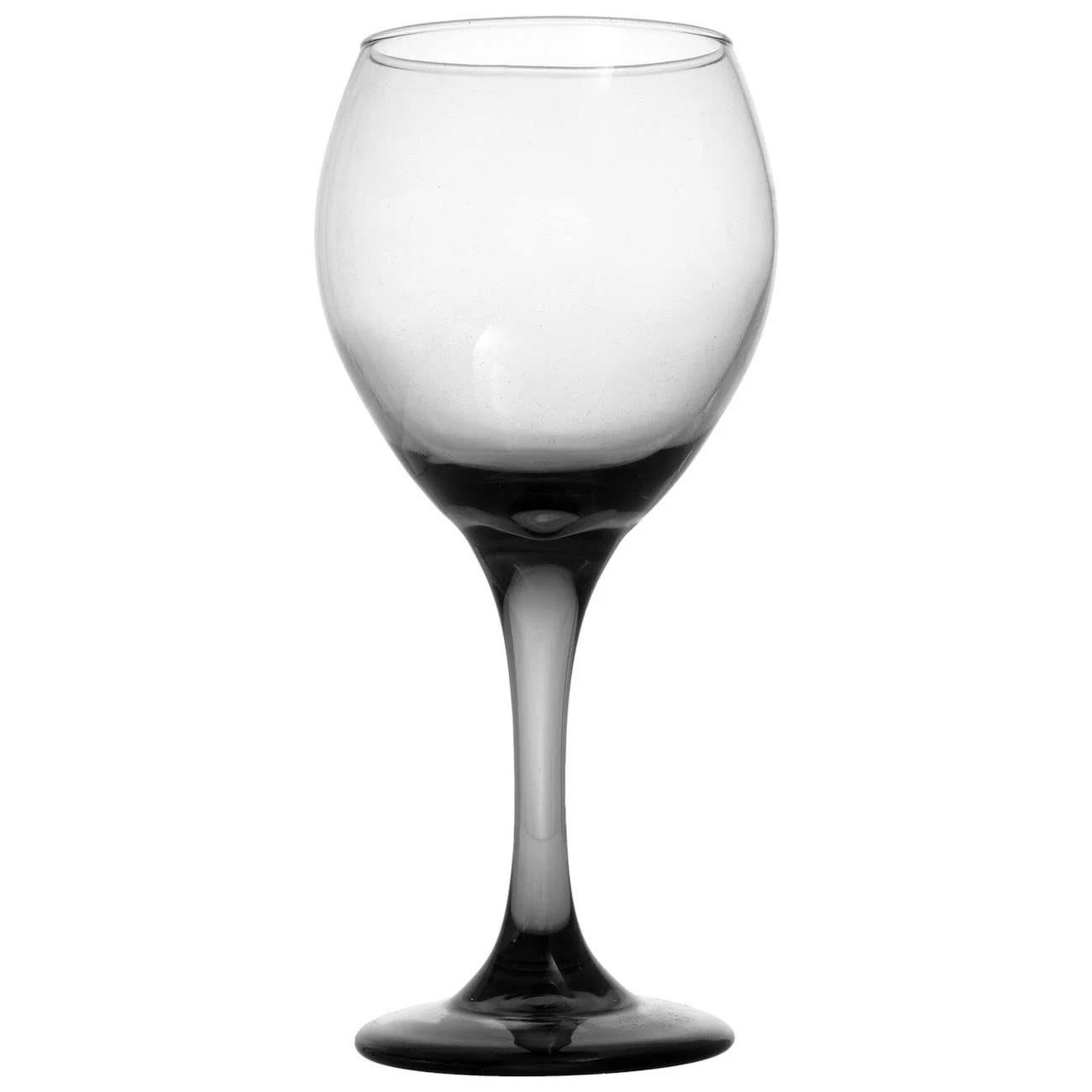 Dollar Tree Smoke Colored Wine Goblets | Image