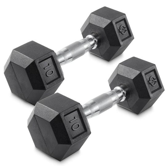 philosophy-gym-rubber-coated-hex-dumbbell-hand-weights-10-lb-pair-1