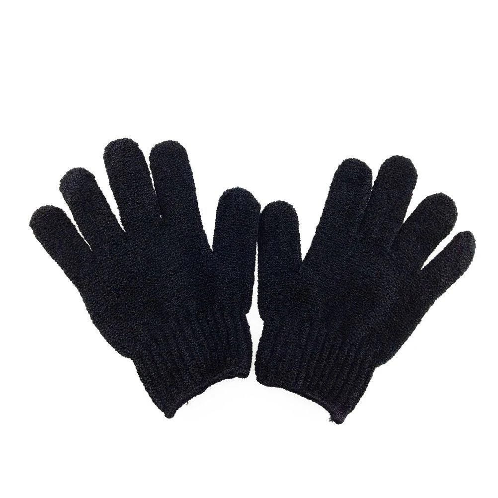 Ultimate Black Acrylic Bath Glove for Exfoliation and Cleaning | Image