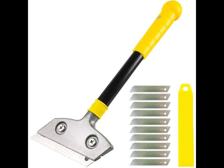 ur-excellent-razor-blade-scraperlong-handle-putty-knifewith-10-blades-set-paint-scraper-for-woodwind-1