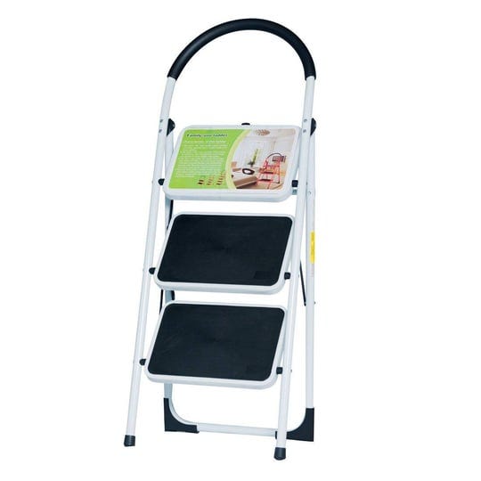 buyhive-new-en131-folding-3-step-ladder-home-depot-lightweight-300-lb-capacity-anti-slip-1