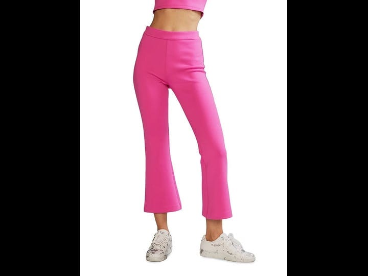 cynthia-rowley-bonded-cropped-flare-pant-hot-pink-pink-3