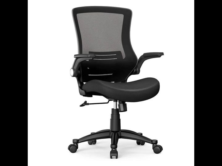 icoudy-ergonomic-mesh-office-chair-mid-back-swivel-desk-chair-black-computer-chair-with-flip-up-armr-1
