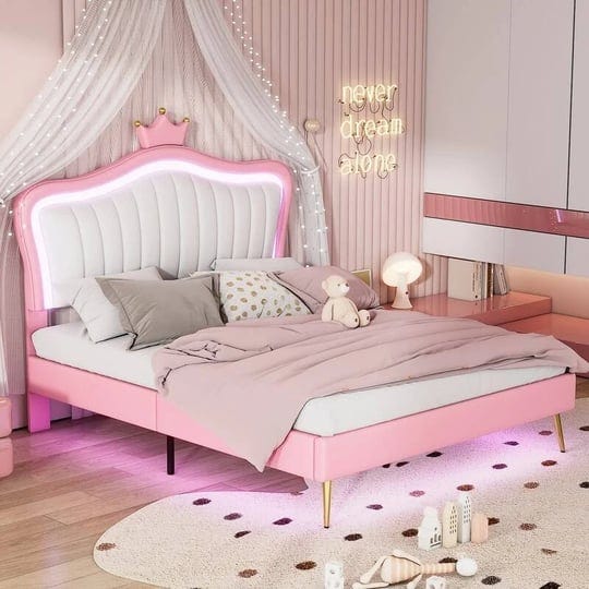 queen-size-upholstered-bed-frame-with-led-lightsmodern-upholstered-princess-bed-with-crown-headboard-1