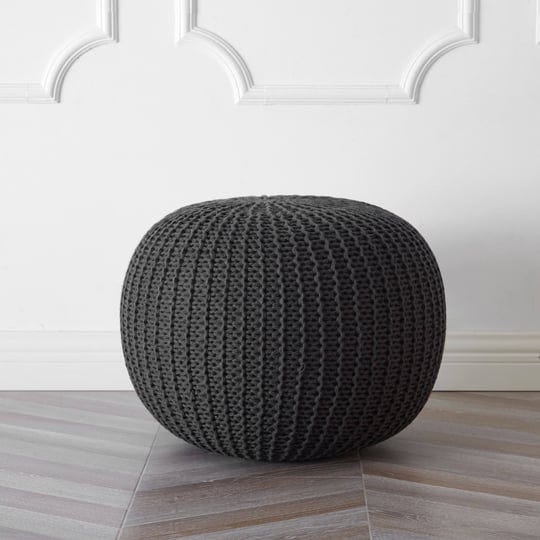 urban-shop-round-knit-pouf-1