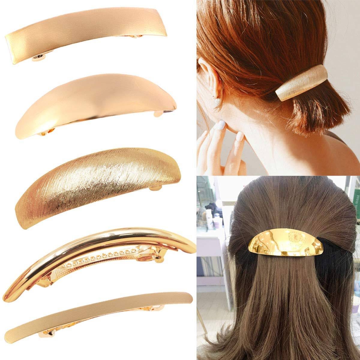 Inexpensive and Elegant Ladies' Hair Clips in Gold | Image