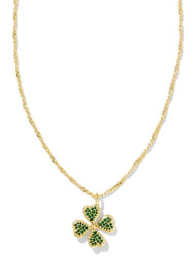 kendra-scott-clover-crystal-short-pendant-necklace-gold-green-crystal-1
