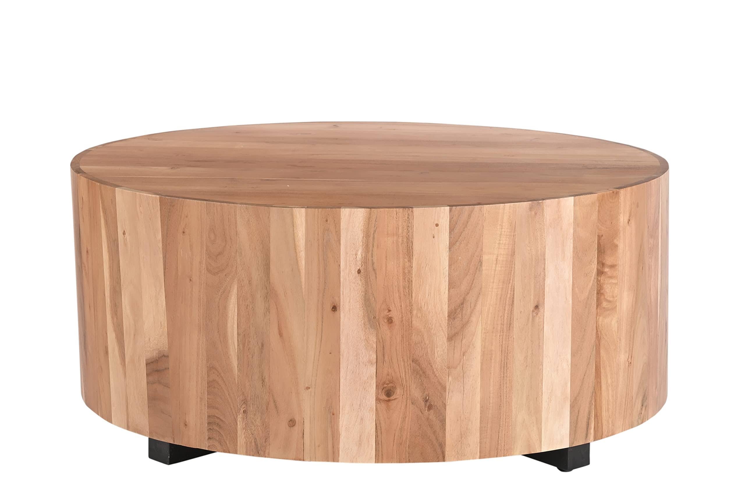 Design Tree Home Mango Drum Coffee Table | Image