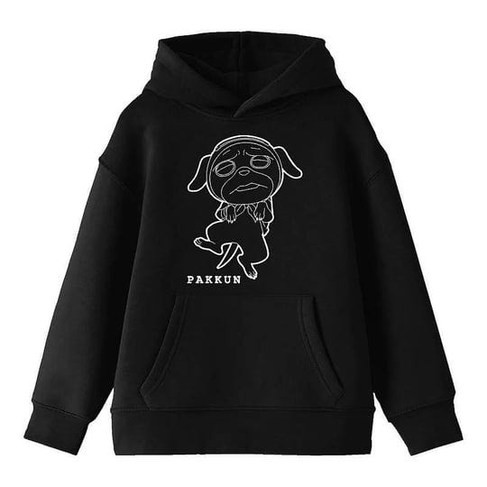 bioworld-naruto-classic-pakkun-adult-black-hooded-sweatshirt-s-womens-size-small-1