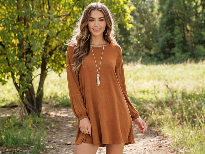 Brown-Long-Sleeve-Mini-Dress-5