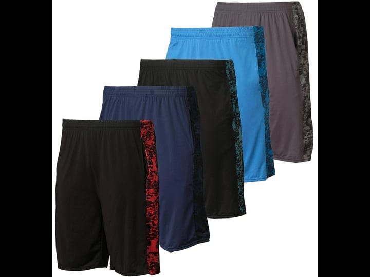 real-essentials-5-pack-youth-dry-fit-active-athletic-basketball-gym-shorts-with-pockets-boys-girls-1