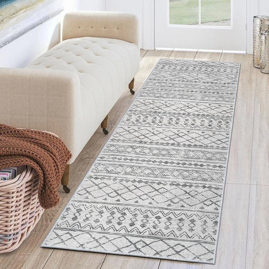 kuta-moroccan-washable-runner-rug-2x6-non-slip-vintage-grey-boho-rug-hallway-runner-rug-kitchen-rugs-1