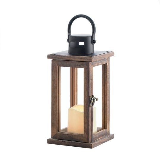 lodge-wooden-lantern-with-led-candle-brown-1