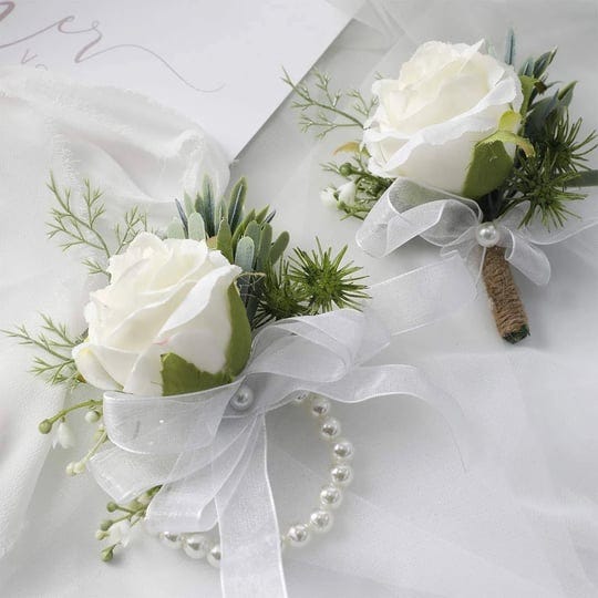 floroom-ivory-rose-wrist-corsage-wristlet-band-bracelet-and-men-boutonniere-set-for-white-wedding-fl-1